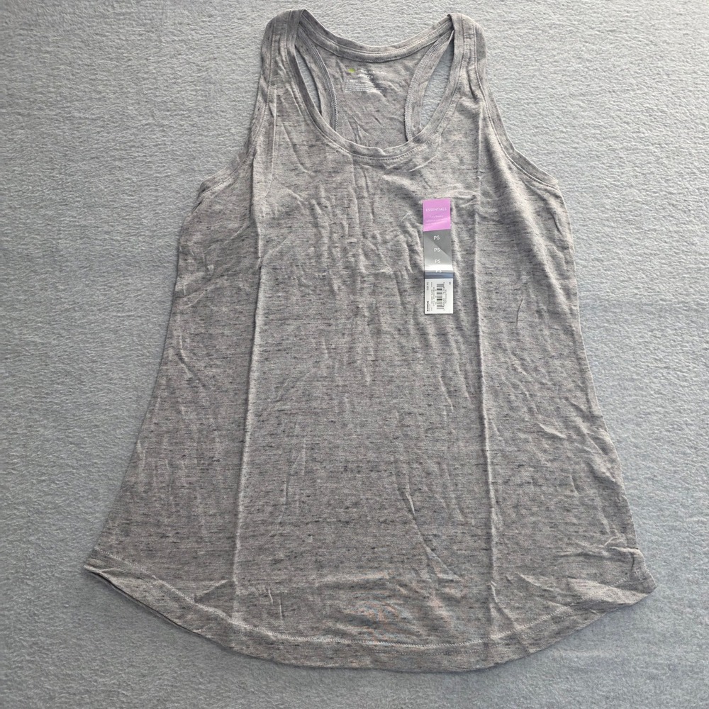 Tek Gear DryTek Womens‎ Petite Small Racerback Tank Top Gray Smoky Slate